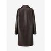 Cc Collect Fake Leather Stand Collar Long Jacket C254psf513