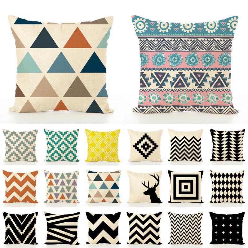 Design Nordic Style Pillows for Home Fabric Living Room and Home Use Retro