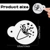 20 Pieces Birthday Cookie Stencil Templates Decoration Cookie Stencil for Birthday Coffee Cake Templates Reble Painting Mold Tools, Dessert, Coffee
