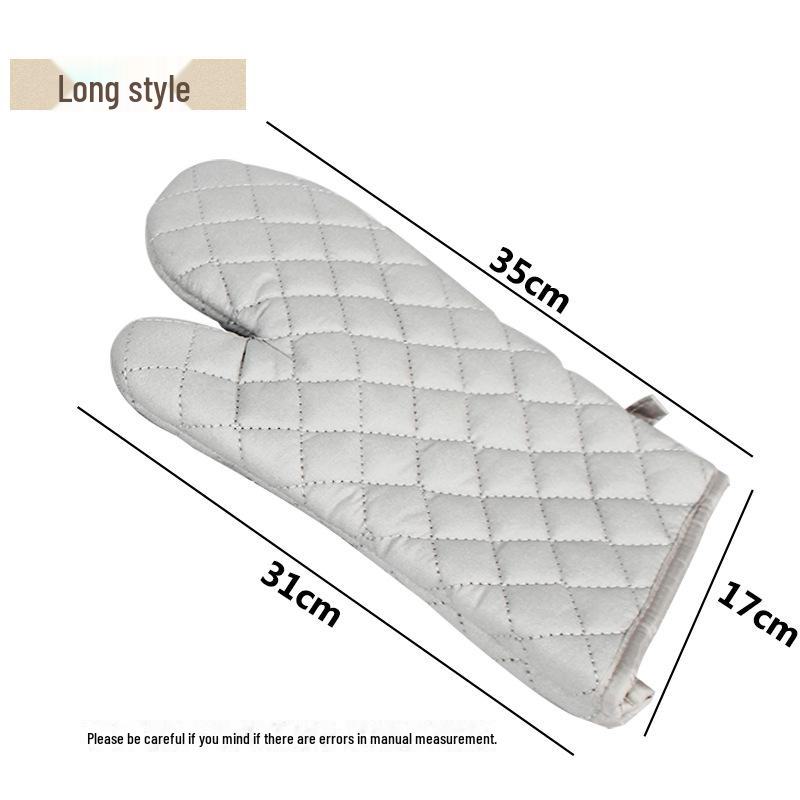 Mănuși de bucătărie din bumbac rezistente la căldură și antiderapante cu izolație îmbunătățită