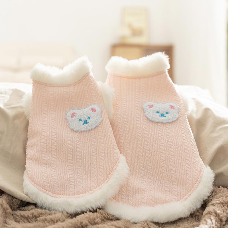 

Cat clothes autumn and winter warm vest vest cute silver gradient puppet cat blue cat kitten winter pet clothing M (recommended weight 5-4kg)