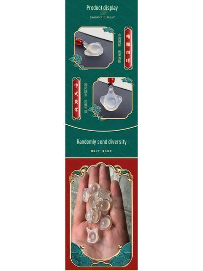 Natural Agate Chalcedony Devil Ray Pendant - Creative Festival Gift, Popular European & American Style