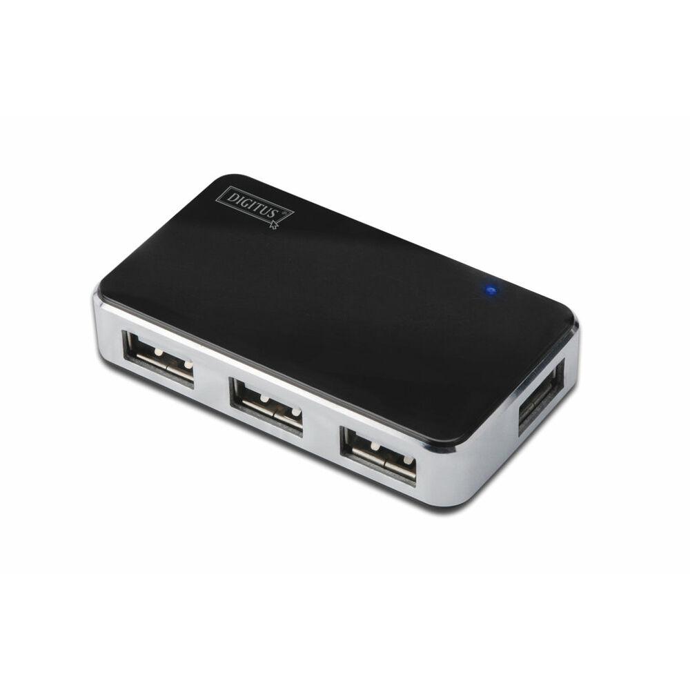 

USB-концентратор Digitus DA-70220 Черный Черный/Серый