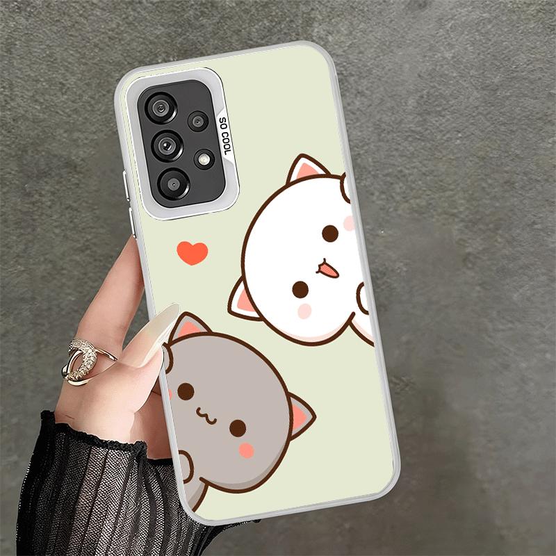 Cartoon Cute Peach Goma Shockproof Phone Case for Samsung A17 A16 A15 A14 A37 A57 A36 A56 A26 A35 A55 A25 A34 A54 A24 A13 A23 A3