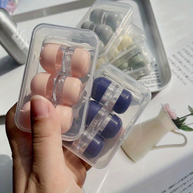 3Pair/Box Contact Lens Case Container Eye Contacts Women Travel Contact Lenses Case Leakproof Kit Holder Soak Box Easy Carry New