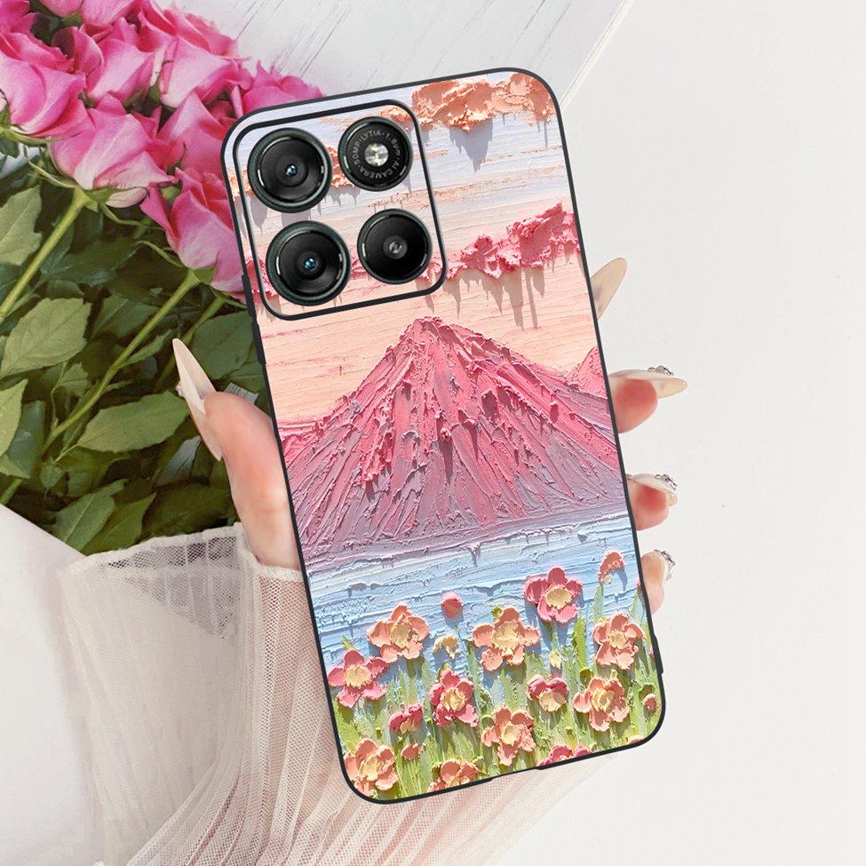 Per Moto G57 Power 5G Custodia Cover Moda Farfalla Gatto Carino Fresco Dipinto Morbido Funda Per Motorola Moto G57 Power 5G Cover del Telefono
