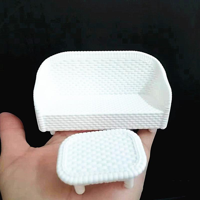 Small White Table Over The Family Sofa Chair Simulation Rattan Chair Living Room Furniture Furniture Doll Recliner Accessories 2