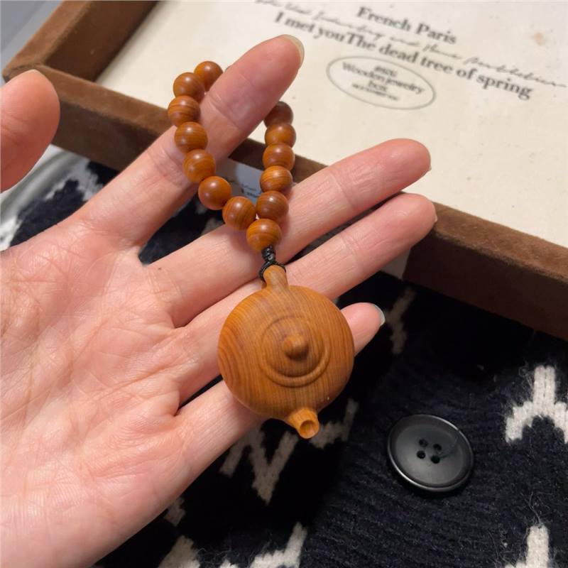 Естественное старение Старый материал Ручка Я Бай Ручка для горшка Резьба по дереву Ручка для горшка Старение Старый материал Ручка Я Бай Ручка для горшка Подарок на день рождения