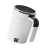 Rechargeable Electric Blending Cup With Auto Magnetic Stirring Function For Protein Powder Drink And Meal Replacements White