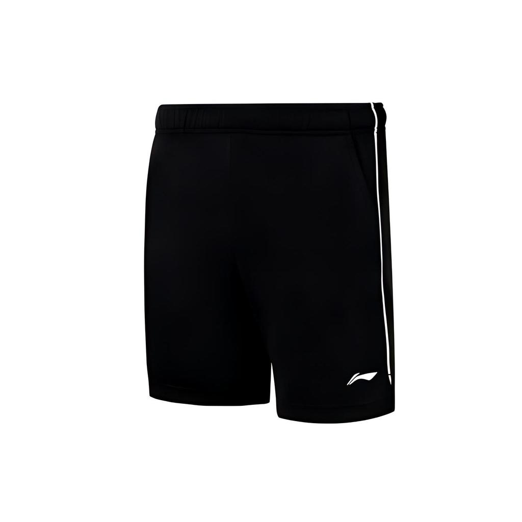 Li-Ning Badminton Series Quick-Dry Competition Sports Shorts Men Bottoms Black AAPR381-1
