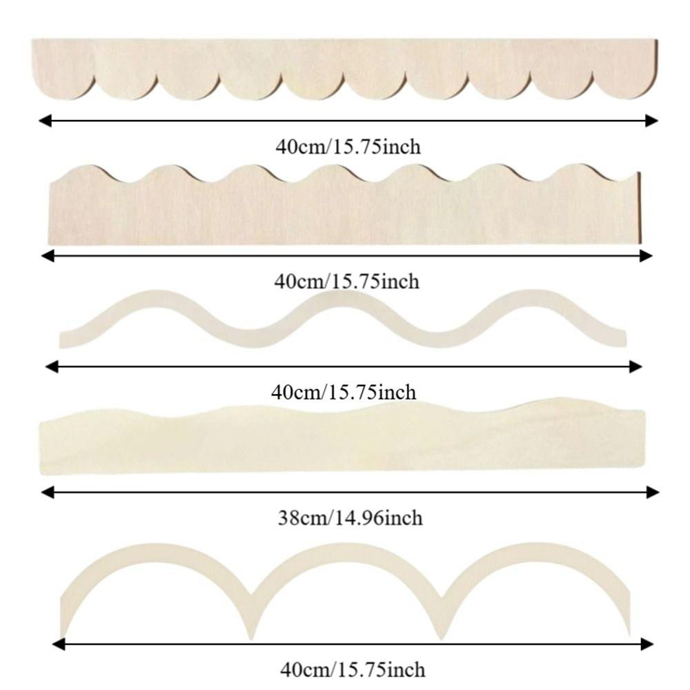 20pcs Home Improvement DIY Crafts Frame Scalloped Edge Cabinet Frame  Home Decoration