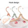 10Pcs Folding Clothes Rack Non-Slip Hangers Curved Groove Design Portable Compact Space-Saving Travel Hangers