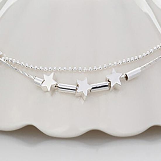 Anklet Exquisite Adjustable Women Star Heart Beads Pendant Foot Bracelet for Shopping