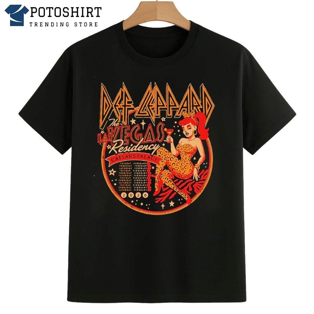 Футболка Def Leppard Лас-Вегас Мерч The Palace S-234Xl XL