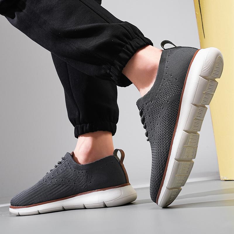 Scarpe da Ginnastica da Uomo alla Moda Scarpe Casual in Rete con Lacci Scarpe da Uomo Leggere Scarpe Vulcanizzate Scarpe da Passeggio Zapatillas Hombre