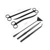 Aquatic Plant Trimming Kit: Stainless Steel Tweezers, Scissors, Clips, Flat Sand Shovel, Algae Scraper, Fish Tank Cleaning Supplies