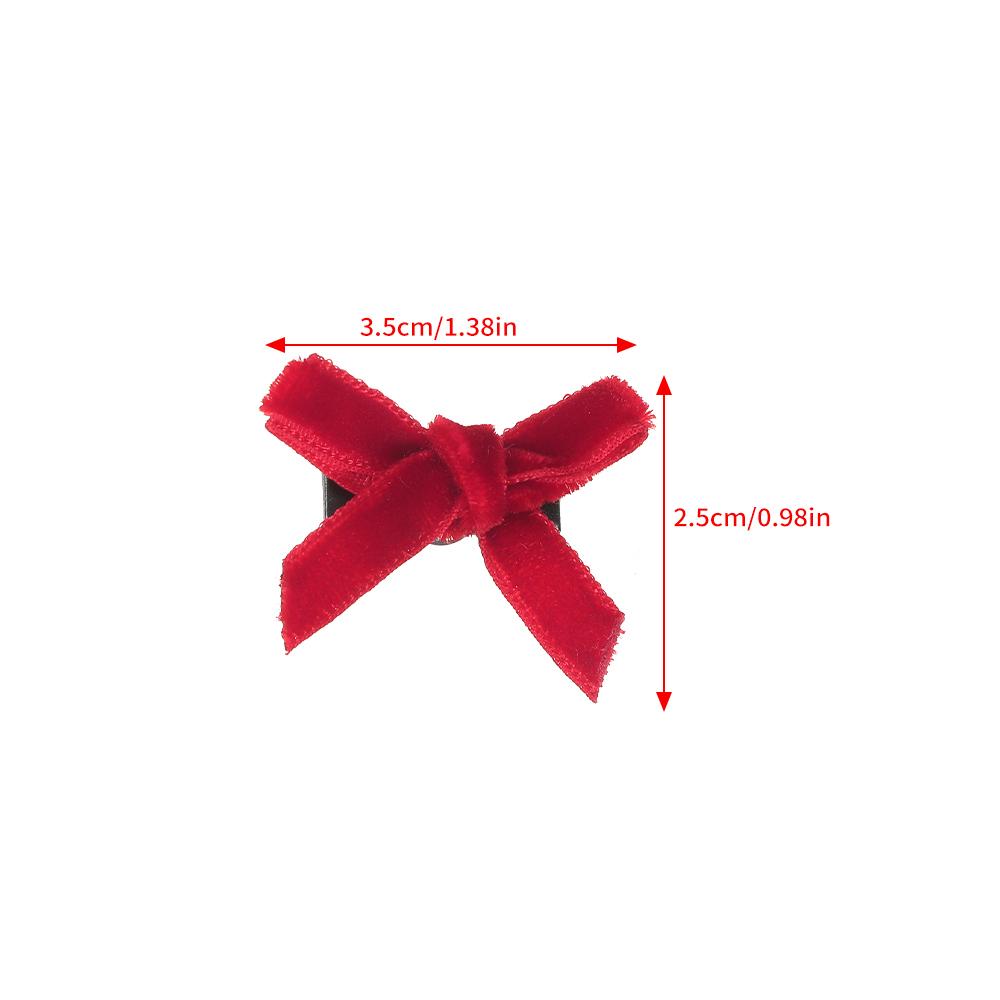 Red Bow Hairpin Ponytail Styling Baraided Hair Clip Girls Simple Sweet Hair Accessories Korean Hairgrips Valentine's Day Gift