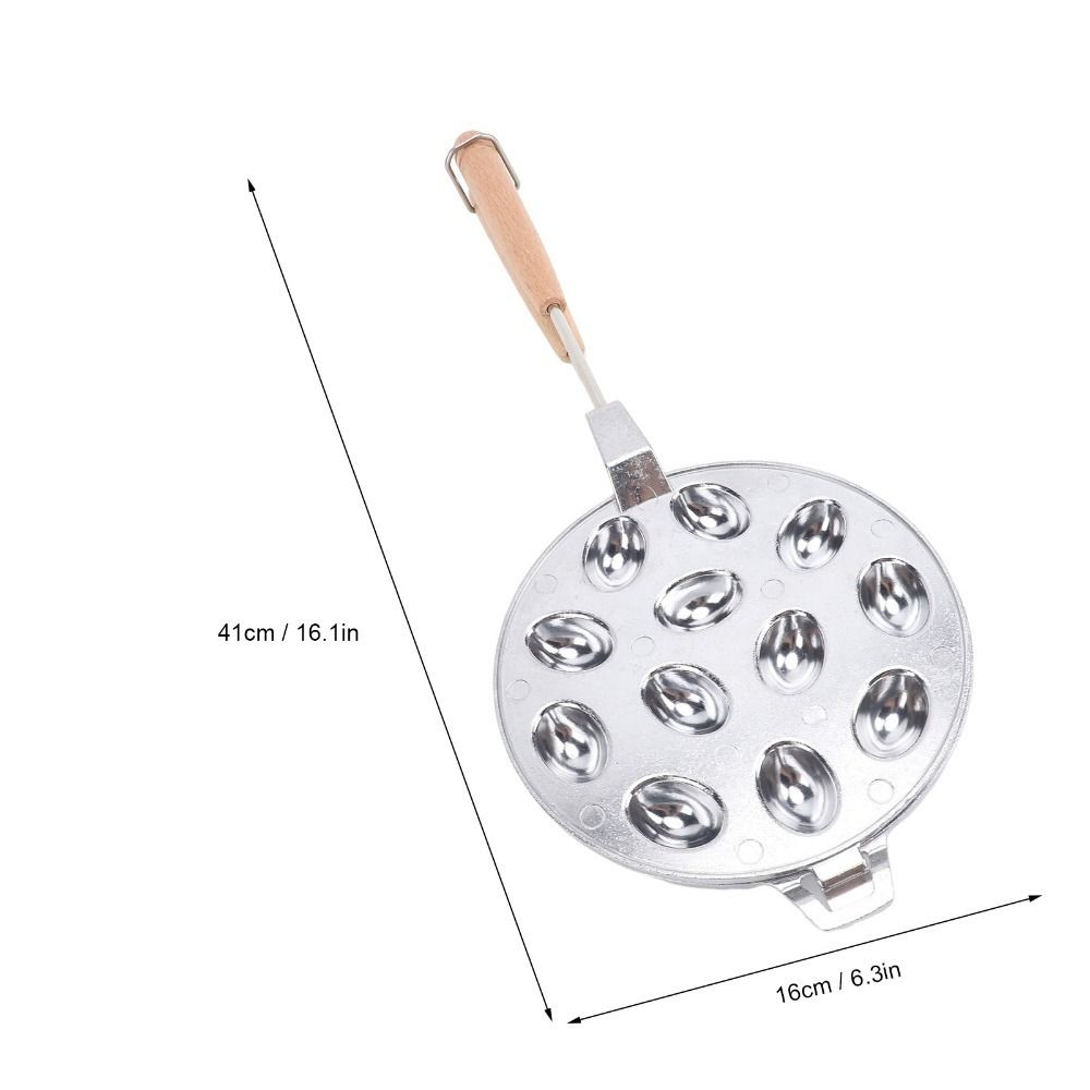 Stampo Biscotti Noci Lega di Alluminio 12 Fori Stampo Noci Produttore Biscotti Noci Torte Uova Waffle