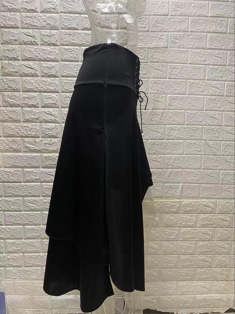 Gothic Lolita Tie-Up Long Dress