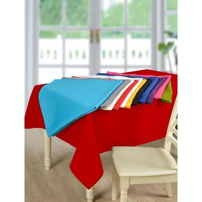 Nappe - MAISON &amp; MARQUES - NAP0261 - 140 x 240 cm - Rouge - Anti-taches