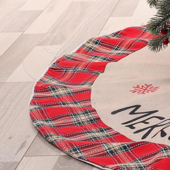 120cm Beautiful Christmas Tree Prop Skirt Soft Anti-fade Festival