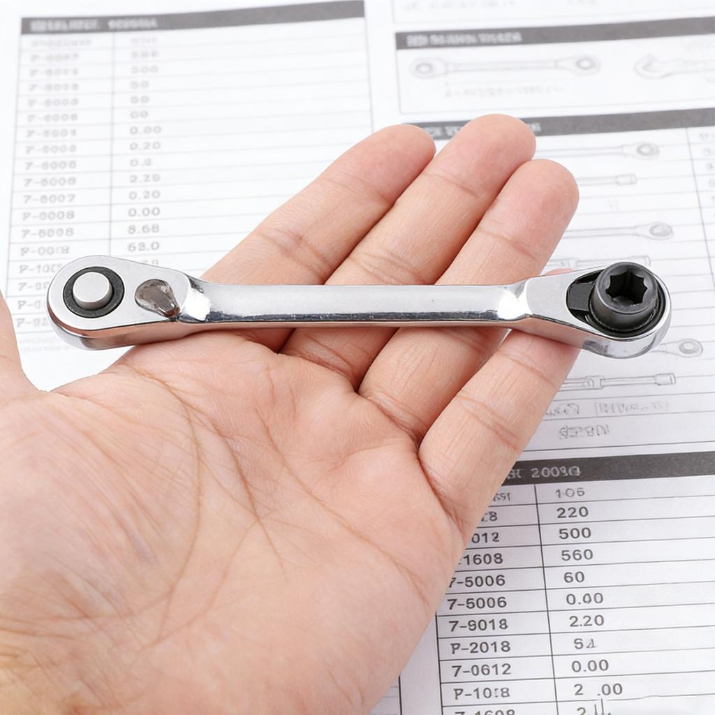 1/4 Ratsche Doppelkopf Sechskant Drehmomentschlüssel Auto Werkzeuge Demontage Spezielles Entferner Werkzeug Wartung Automobil Mechanisch