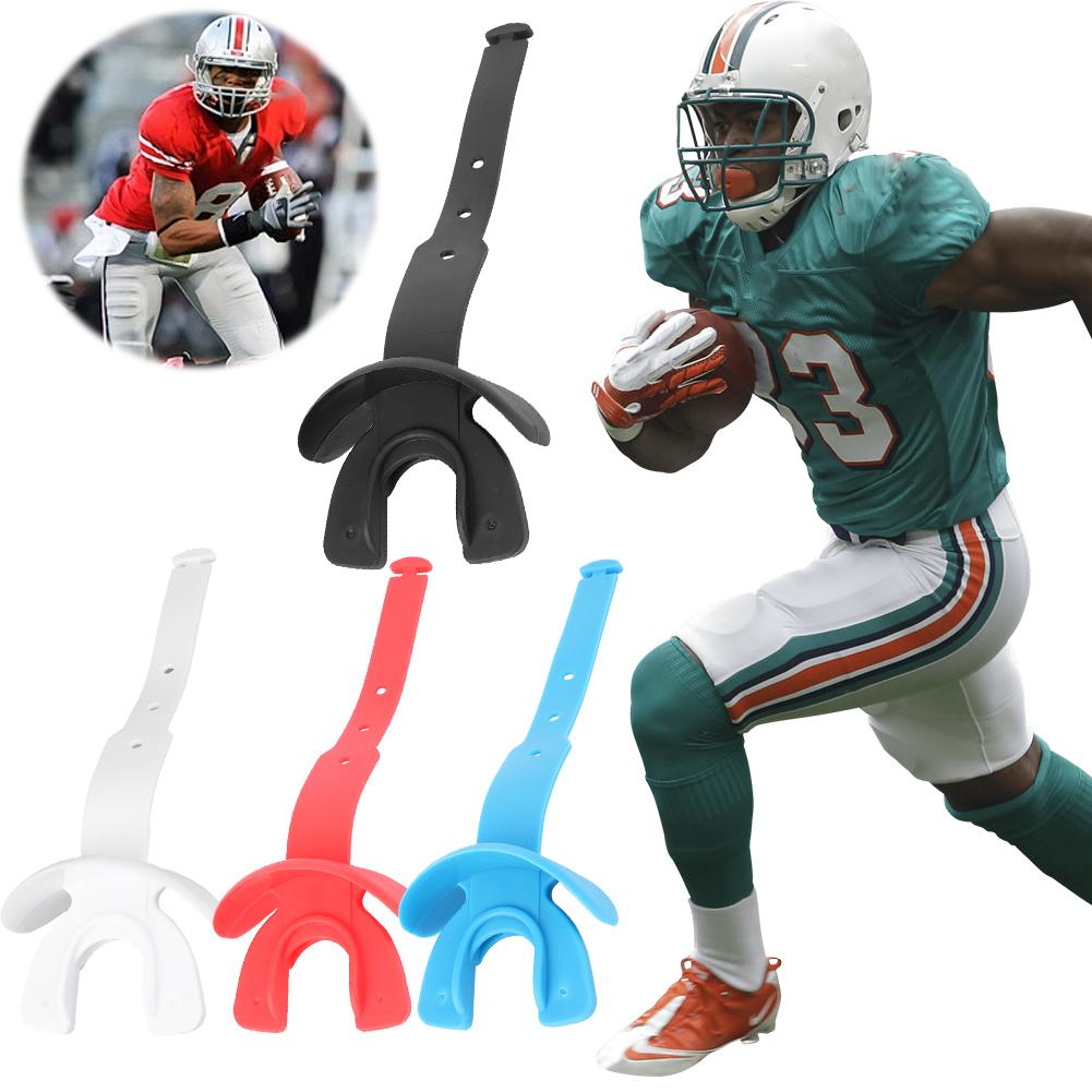 Football Mouthguard with Strap Sports Mouth Guard Dual Layer Football Mouthpiece Football Mouth Guard for Youth Adults