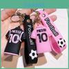 Llavero Vibrante de Messi Estrella del Fútbol Llavero de Camiseta Regalo Ideal para Fans Para Cumpleaños