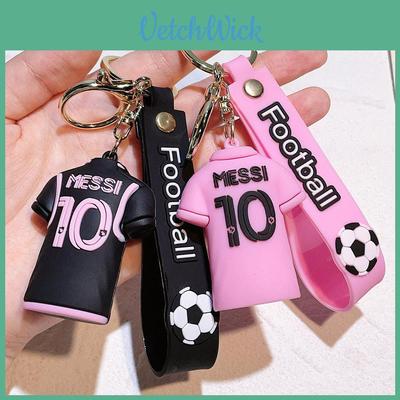 Żywy brelok Messi gwiazda futbolu koszulka brelok idealny prezent dla fana na urodziny