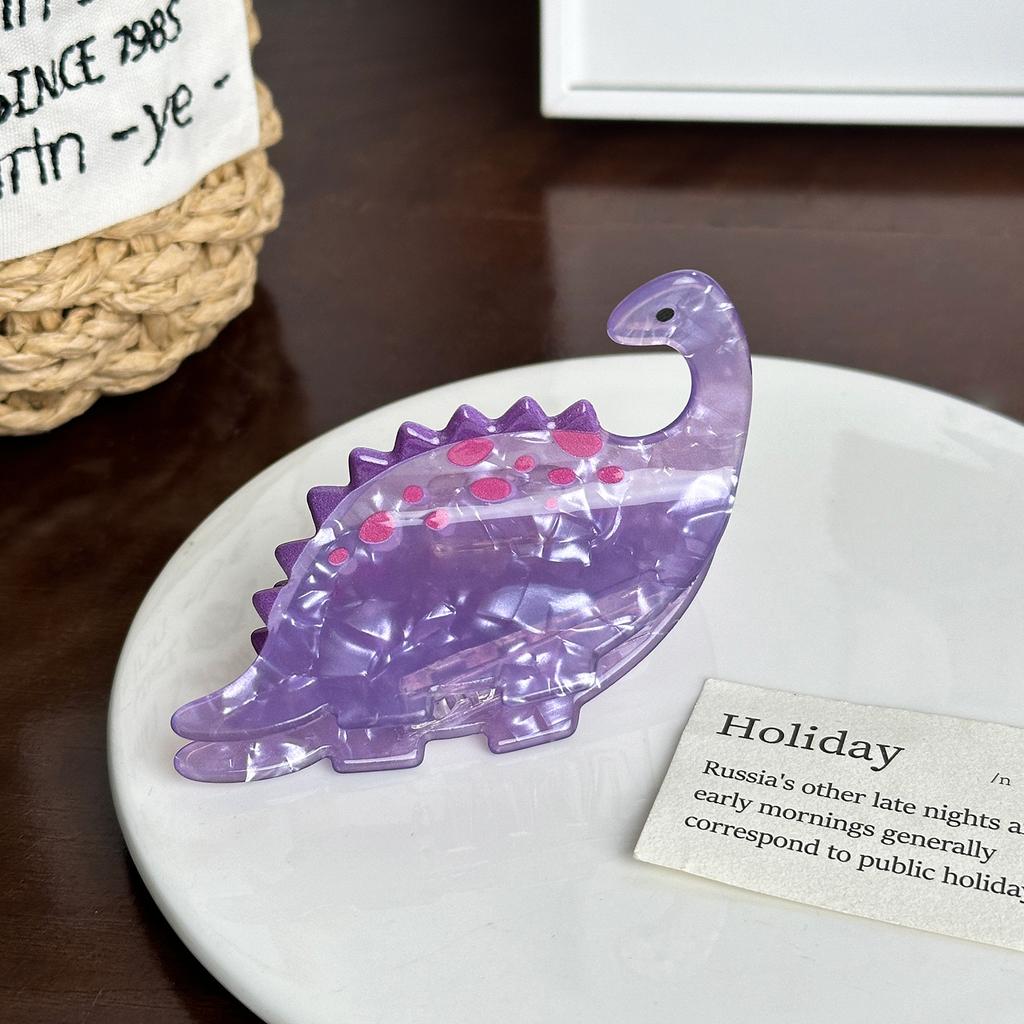 Cute Acrylic Dinosaur Hair Clip With Unique Colorful Options For Hairstyles Trendy