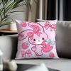 Hot Bbonbonribboning Cushion Cover Antidustmite Pillowcase Invisible Zipper Silky Short Plush Sofa Cushion Cover