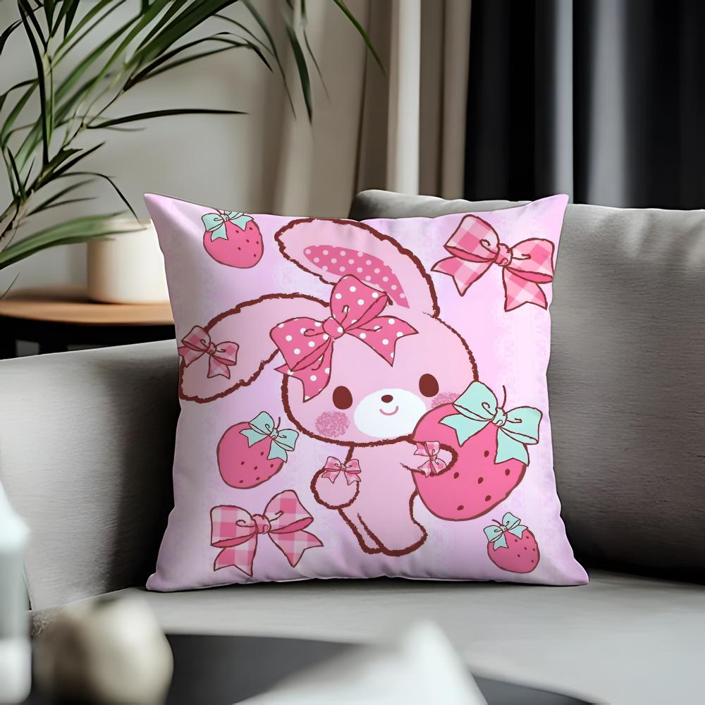 Hot Bbonbonribboning Cushion Cover Antidustmite Pillowcase Invisible Zipper Silky Short Plush Sofa Cushion Cover