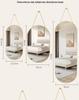 Star City Wall-Mounted Vanity Bathroom Mirror for Dormitories