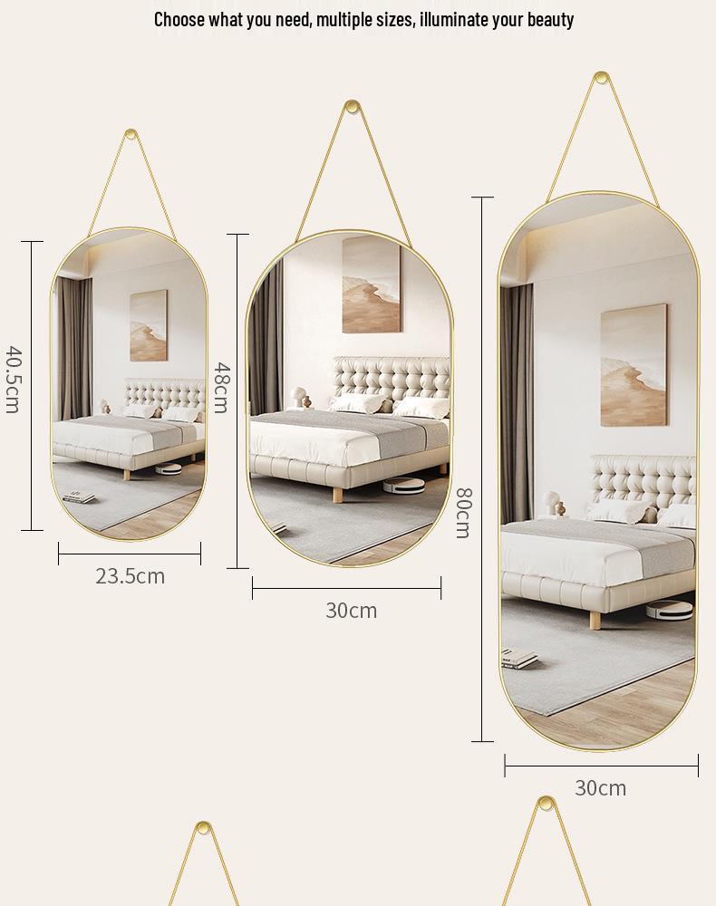 Star City Wall-Mounted Vanity Bathroom Mirror for Dormitories