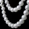 White Bead Wall Hanging Ornament 10Pcs DIY Faux Pearl Garland Staircase Decoration Large Bridal Shower Decor Home Wedding Party Stairway