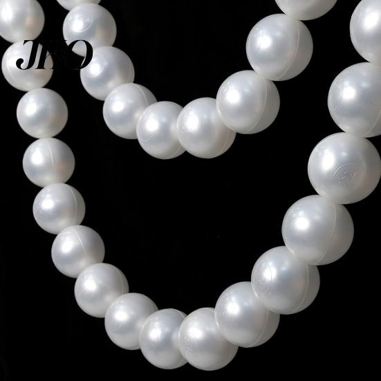 White Bead Wall Hanging Ornament 10Pcs DIY Faux Pearl Garland Staircase Decoration Large Bridal Shower Decor Home Wedding Party Stairway