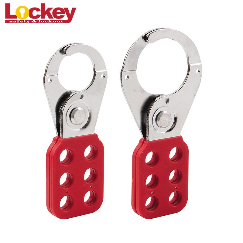 Red Locks Industrial Safety Lockout Tagout 38mm Steel Lockout Hasp With 6 Holes (Red,Lockout Hasp&Steel&SH01) красный