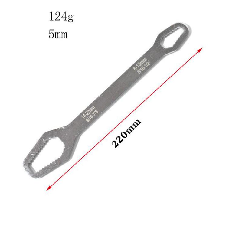 8-22mm Universal Torx Wrench Self-tightening Adjustable Glasses Wrench Board Double-head Torx Spanner Hand Tools Bike Multitool