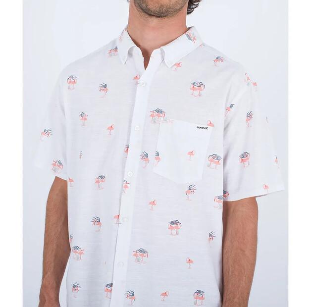 Hurley One And Only Stretch рубашка с коротким рукавом