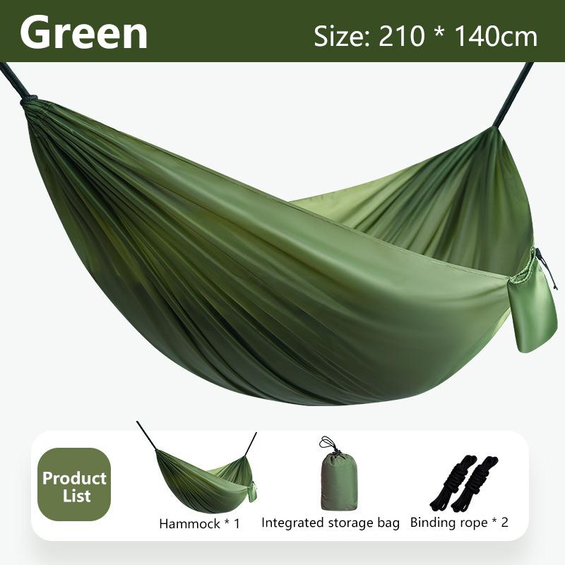 1Set Hammock With Straps And Storage Bag, Lightweight And Durable Textile Material Suitable For Beach Picnics And Hiking Trips