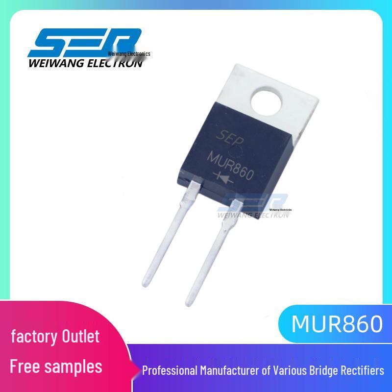 

SEP MUR860CT TO-220 8A 600V Швидкодіод MUR860/2-pin