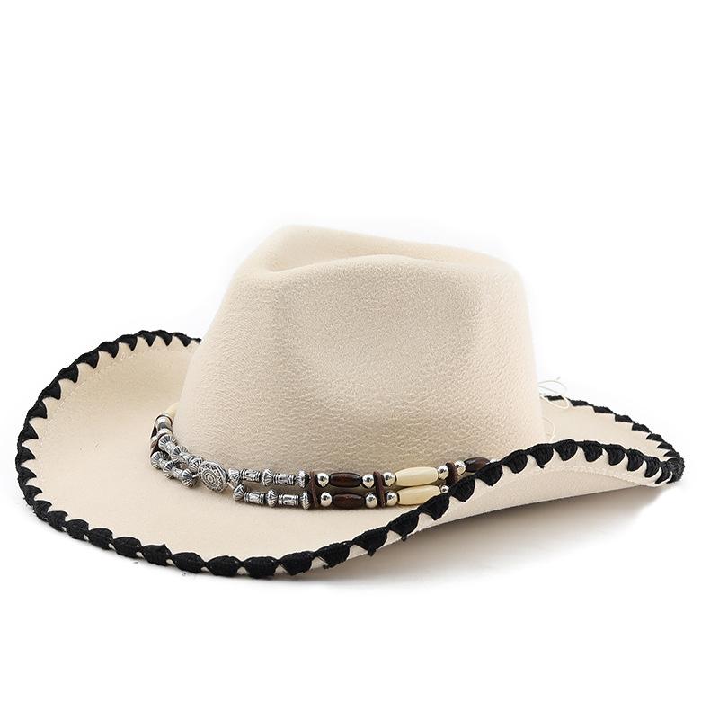 Cool Hat Women's Vintage Gentleman's Top Hat - Brimmed, Unique Jazz Hat, British Style Performance Hat, Western Cowboy Hat 56-58Cm