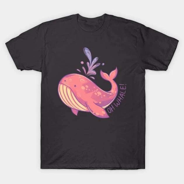 Oh Whale! (bubblegum) Made in Australia T-Shirt 2XL