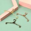 5Pcs Metal Mini Coat Hanger Windproof Dolls Clothes Rack Doll Clothes Hanger  Bedroom Decor