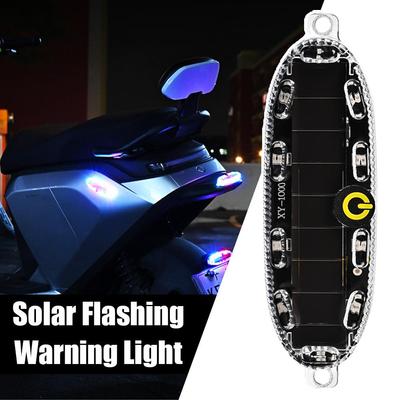 LED Solar Car Warning Light Flashing Anti-rear-end Light Safety Warning Car Motorcycle Decorati U5Z3