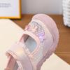 Girls Mary Jane Mesh Shoes Casual Shoes Kids Breathable Ruffle Flats Children Butterfly Decor Shoes Non-slip Kids Sandals