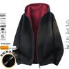 Heavyweight Color Block Double-Zip Hooded Sweatshirt for Couples - Autumn/Winter Edition