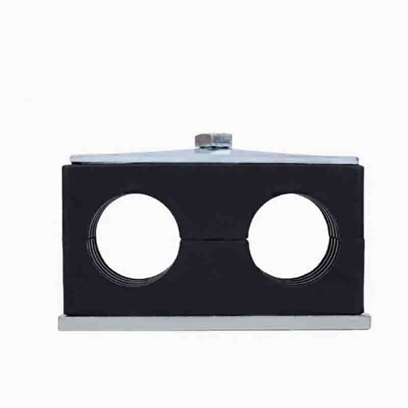 2PCS Black Plastic Pipe Bolted Clips 6-35mm Diameter Tube Clamp Fastener Kit for Home Improvement