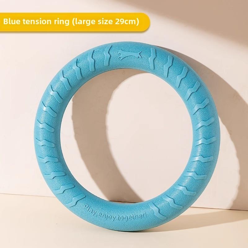 Dog Toys, Outdoor Training, Human and Pet Interaction, Pull Ring, Energy-consuming EVA Soft Glue, Bite-resistant Pet Frisbee