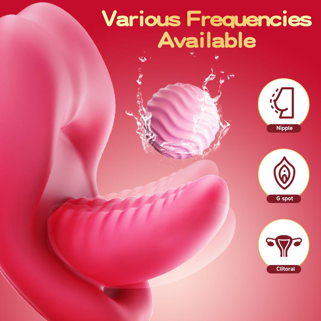 Silicone Vibrator, Nipple, Clitoris, and G-spot Stimulation Masturbator, Multi-frequency Vibration, Adult Sex Toys, Sex Toys